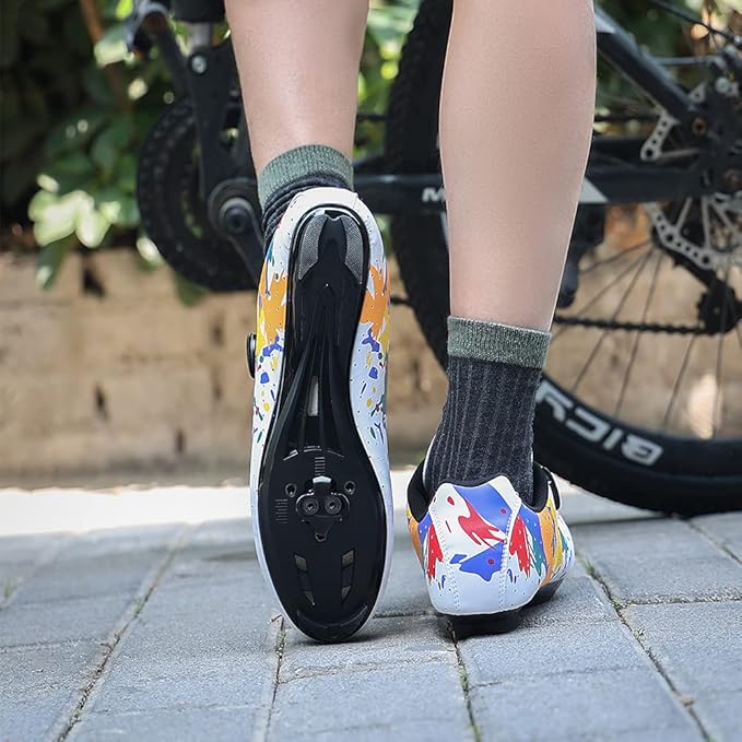 Aleric Bike Cleats Compatible with SPD Pedals, Spinning Indoor Cycling and Mountain Biking Bicycle Cleat Set for Men and Women Clipless Cycling Shoes