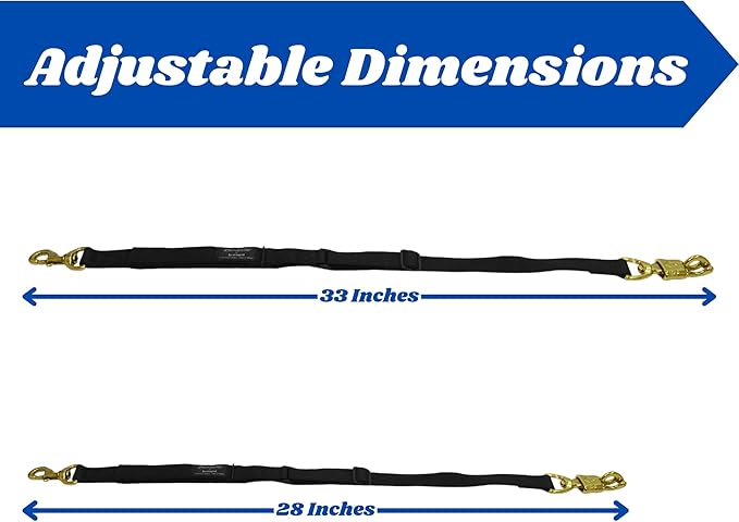 Intrepid International Nylon Adjustable Tie Safe - Cross Tie, Adjusts 28" to 33"