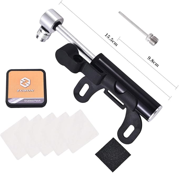 Multi-Function Bike Bicycle Cycling Mechanic Repair Tool Kits with 16-in-1, Bicycle Saddle Bag, Mini Bike Pump 120 PSI & Glue-Less Puncture Kit, Mechanic Portable Tools Bag with All in one