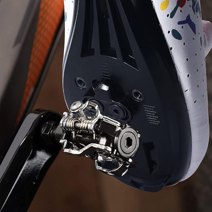 Aleric Bike Cleats Compatible with SPD Pedals, Spinning Indoor Cycling and Mountain Biking Bicycle Cleat Set for Men and Women Clipless Cycling Shoes