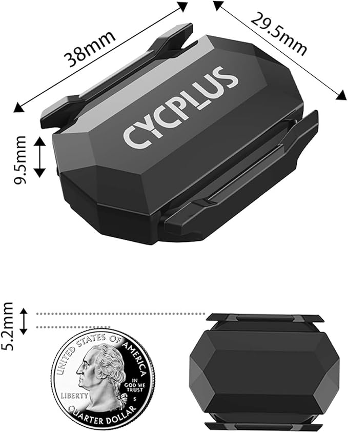 CYCPLUS Cycling Speed and Cadence Sensor Bluetooth & ANT+ Wireless Bike Cadence Sensor Speed IP67 Waterproof