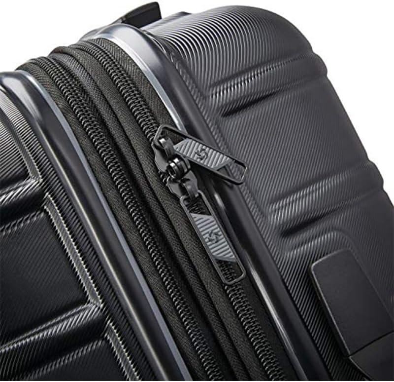 Samsonite Omni 2 ハードサイド 拡張可能 スピナーホイール付きスーツケース 2点セット (19/28), ミッドナイトブラック