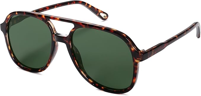 SOJOS Retro Polarized Aviator Sunglasses Womens Mens Classic 70s 80s Vintage Trendy Square Aviators SJ2174