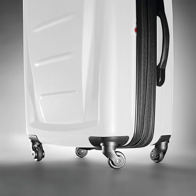 Samsonite Winfield 2 ハードサイド 拡張可能 スピナーホイール付きスーツケース、チェック済み-大型28インチ、ブラッシュホワイト