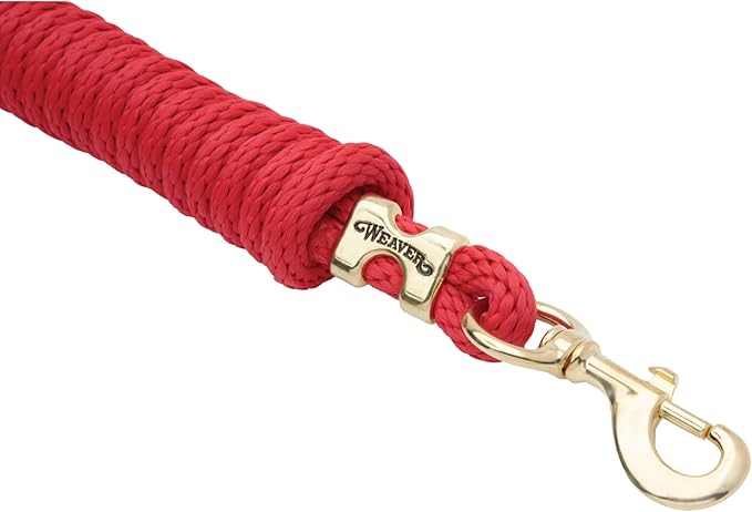 Weaver Equine Performance Lead Rope, Long Horse Lead Rope with Quick Halter Attachment, Soft Comfort Grip, Barn Horse Tack for Daily Use & Showing