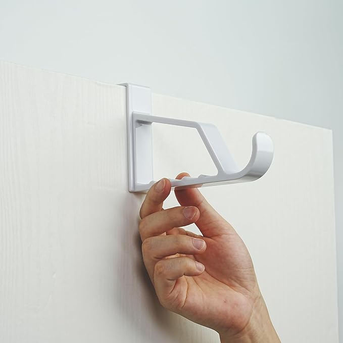 New Talent 4pcs Over The Door Hanger Holder, 2 Pack Over The Door Hooks for Hangers, Door Hanger Hooks, Storage Organizers