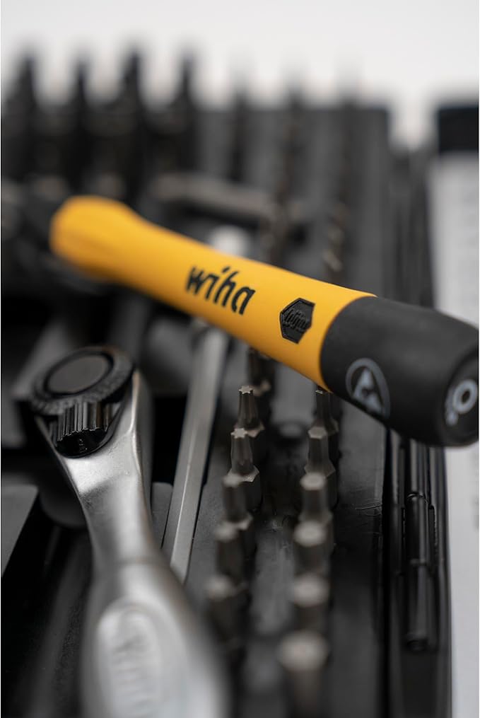 Wiha 75965 65個組 システム4 ESDセーフ マスタテクニシャン ラチェット・マイクロビットセット