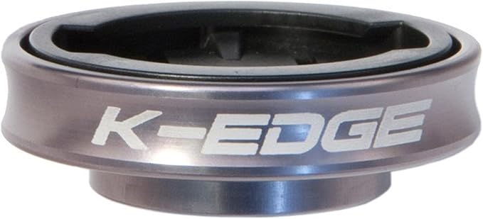 K-Edge | Gravity Top Cap Bicycle Computer Mount | Garmin | Gun Metal