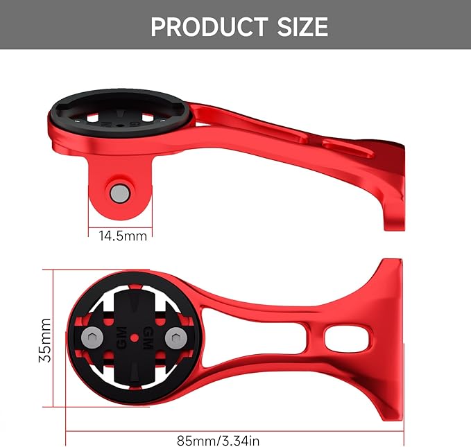 Out Front Bike Computer Mount - Lightweight GPS and Action Camera Compatible Mount for Garmin, Wahoo, Bryton, Cateye - Ideal 32mm Handlebar Accessory for Mountain, Road, and Gravel Bikes