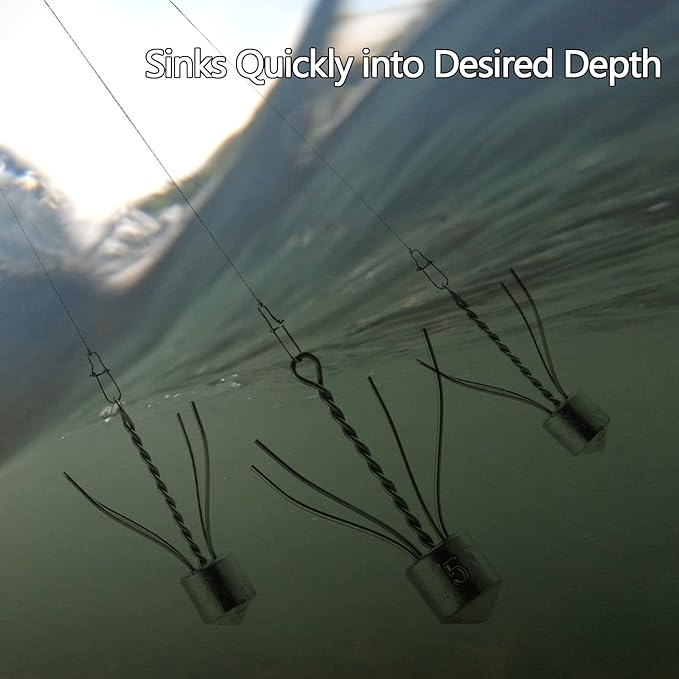 Dr.Fish 5 Pack Spider Surf Fishing Weight Sputnik Sinker 1oz-8oz Saltwater Beach Casting Sea Bottom Holder