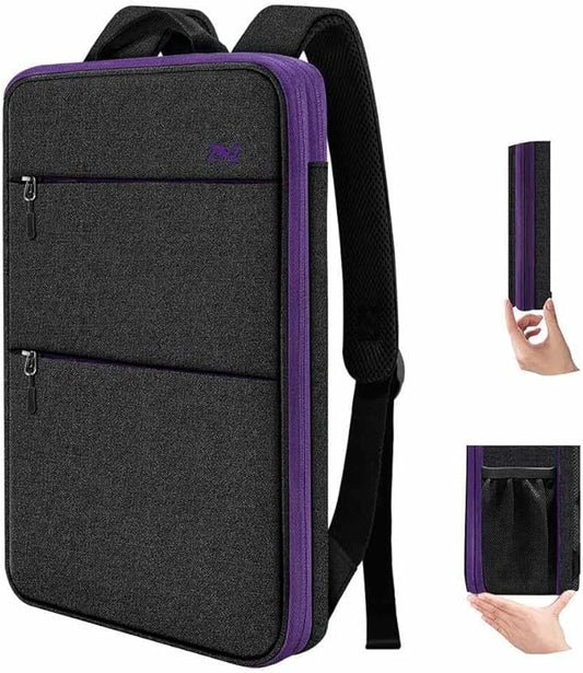 ZINZ Slim & Expandable Laptop Backpack 15 15.6 16 Inch Sleeve, Spill-Resistant Notebooks Bag Case for Most 14-16 Inch MacBooks Surface-Books Dell HP Lenovo Asus Computers, B01PU01