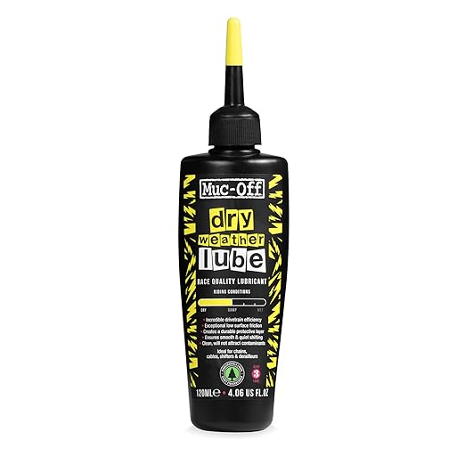 Muc-Off Bio Dry Bike Chain Lube 50ml Wax-Based Formula for Smooth Gear Shifts | Creates Protective Layer and Reduces Friction | Pipette System for Easy Application