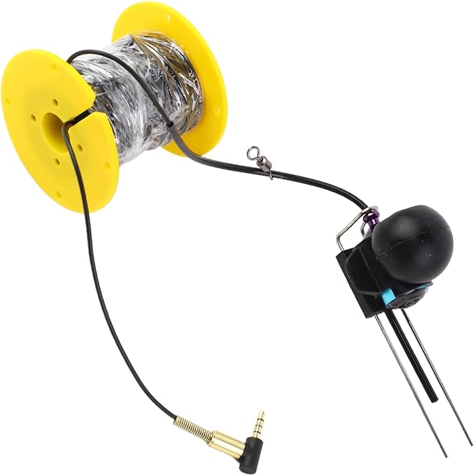 Underwater Fishing Camera with 65ft Cable – CVBS Format HD Transmission, 3.5mm Plug for Boat Fish Finders