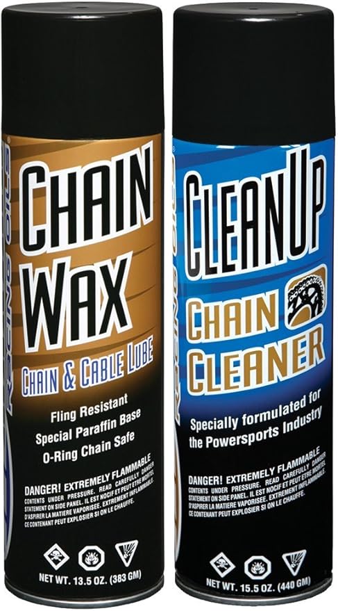 Maxima Racing Oils MA-BCC-WAX Chain Wax Basic Chain Care Aerosol Combo Kit, 29 fl. oz