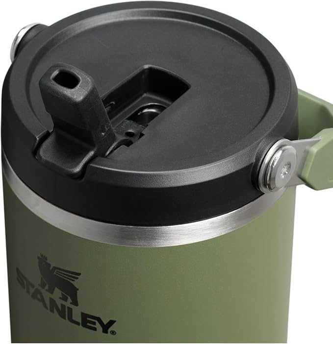 STANLEY IceFlow 2.0フリップストロースタンブラー ハンドル付き 40オンス | ツイストオン蓋とフリップアップストロー | 漏れ防止ウォーターボトル | 保温保冷ステンレス製 | BPAフリー | ドライドパイン