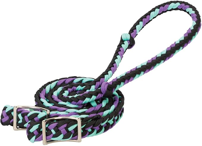 Weaver Leather Braided Nylon Barrel Rein, Hurricane
