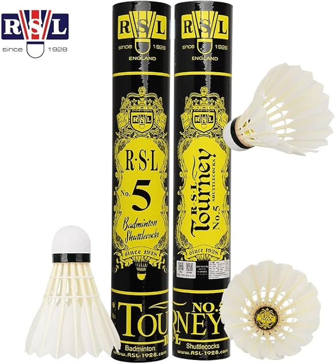 RSL No.5 トーナメントバドミントンシャトルコック 12個入り（スピード77）