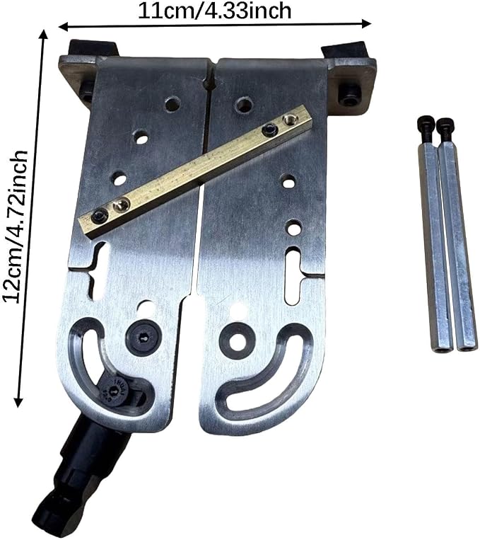 Jewelry Bench Pin Vise Set, Stainless Steel Adjustable Clamp with Wooden Bench Pin for Jewelers Cutting and Filing