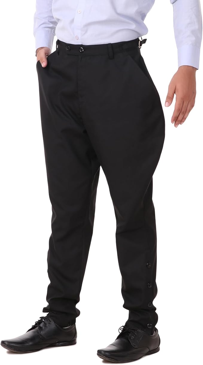 ThePirateDressing Steampunk Victorian Cosplay Costume Mens Archibald Jodhpur Pants Trousers
