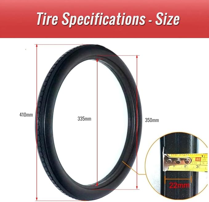 18 Inch Bicycle Solid Tire Anti Stab Tubeless Tyre Free of Inflation Bike Tire Kids' Bike Tire 18 X 1.75