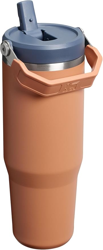 Stanley IceFlow 2.0 Flip Straw Tumbler with Handle 30オンス | ツイストオンリッド＆フリップアップストロー | 漏れ防止ウォーターボトル | 真空断熱ステンレス | BPAフリー | トースト