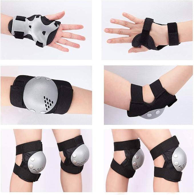 Kids Youth Knee Pads Elbow Pads for Roller Skates, Cycling, BMX Bike, Skateboard, Inline Skating, Scooter Riding Sports