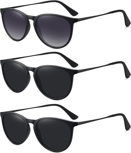 WOWSUN Retro Polarized Sunglasses Womens 2026 Trendy Round Classic Glasses