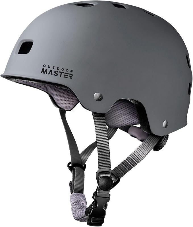 OutdoorMaster スケートボード サイクリングヘルメット - 取り外し可能なライナー2枚付き 通気性 マルチスポーツ スクーター ローラースケート インラインスケート ローラーブレード 子供、若者、大人向け