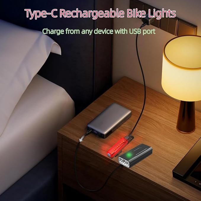 3000 Lumen Super Bright Bike Lights,5200mAh Runtime 10+ Hours,Rechargeable Bicycle Lights Front and Back for Night Riding,5 Light Modes,Easy to Install for Men Women Kids Road Mountain Cycling