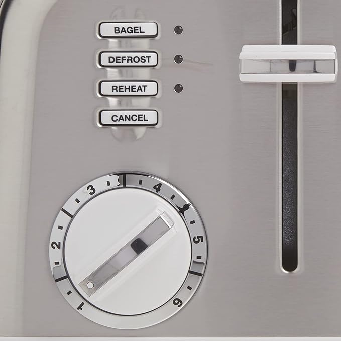Cuisinart CPT-180WP1 4スライス メタルクラシックトースター、ホワイト/ステンレススチール