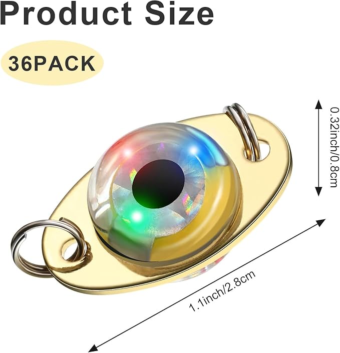 Skylety LED Fishing Lures Lighted Fishing Spoons Underwater Flasher Bass Halibut Saltwater Trolling Deep Drop LED Lighted Bait Flasher