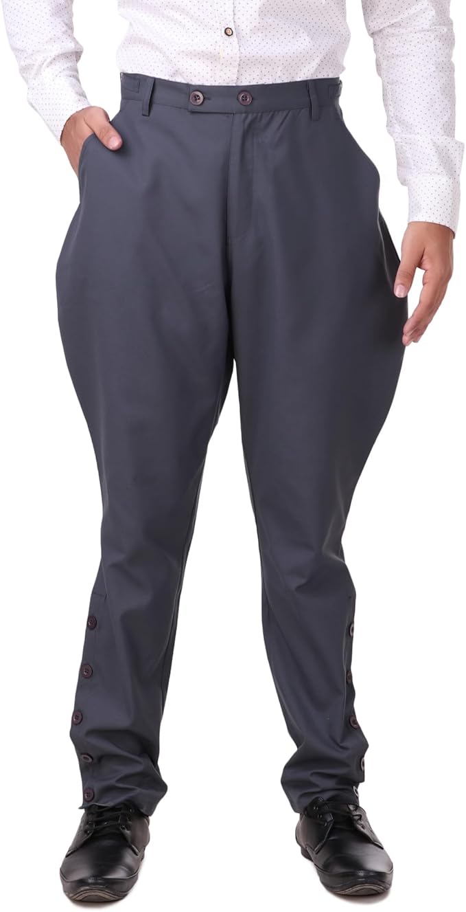 ThePirateDressing Steampunk Victorian Cosplay Costume Mens Archibald Jodhpur Pants Trousers