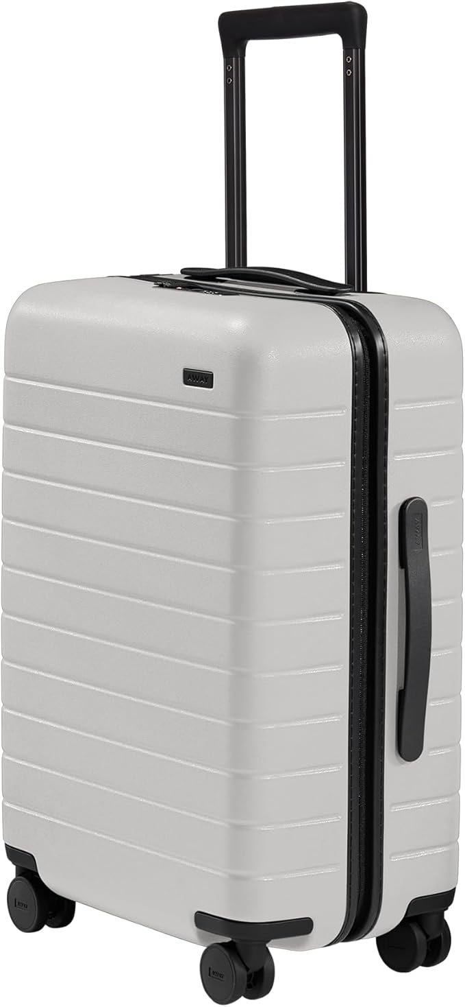 Away Bigger Carry-On Luggage、軽量ハードサイド大型スーツケース、スピナーホイール、TSAロック、航空会社承認済み、クラウドグレー