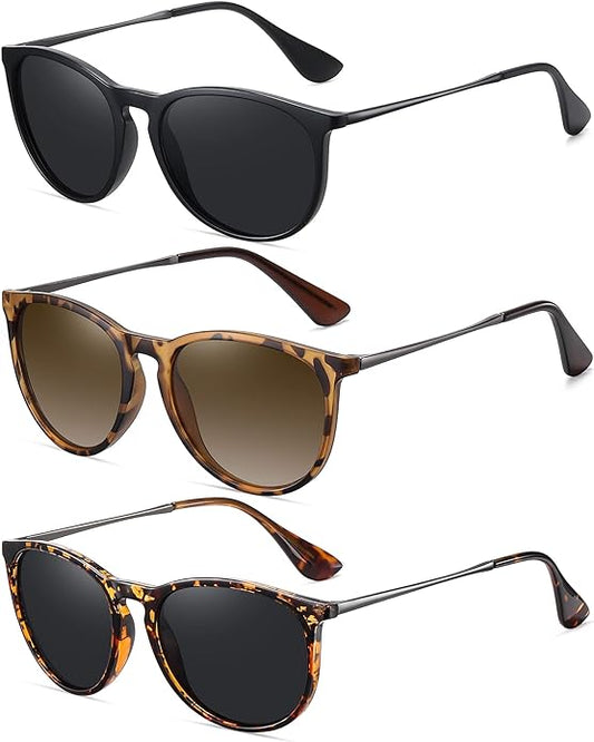WOWSUN Retro Polarized Sunglasses Womens 2026 Trendy Round Classic Glasses