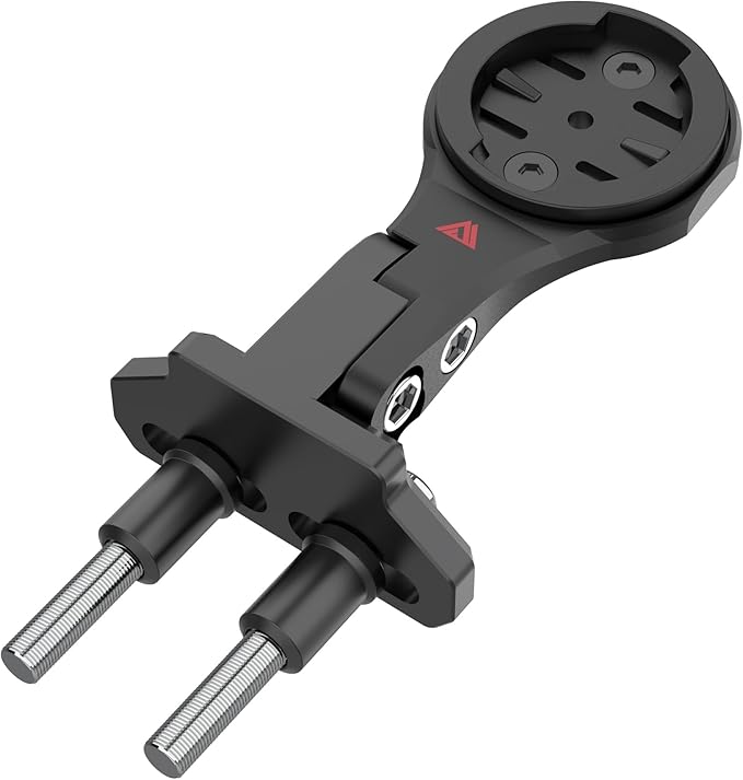 KOM Cycling Quick Release Stem Mount for Wahoo and Garmin Bike Computers (Edge 1040, Elemnt Roam, Elemnt Bolt v2) 1040 Bike Mount Compatible with GoPro Accessories