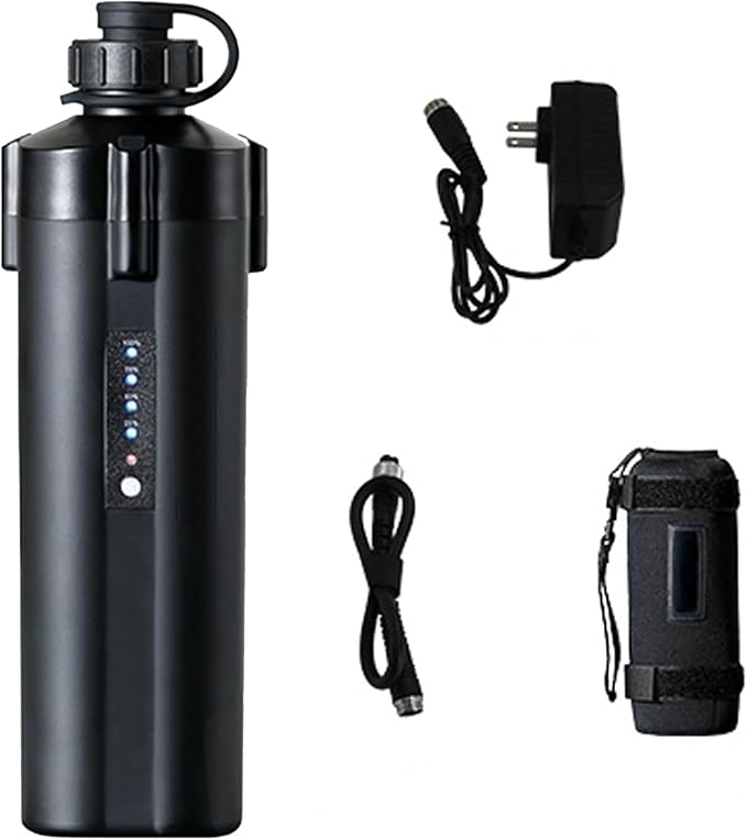 Mini Electric Reel Battery, 14.8V 10000mAh, Aluminum Alloy Rustproof Case, Compatible with Daiwa and Shimano Electric Fishing Reels