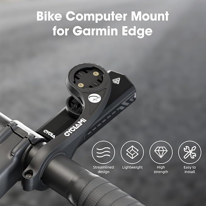 Out Front Mount Compatible with Garmin Edge GPS Bike Computer, XOSS G/G+, iGPSPORT Cycling Handlebar 1.25’’-1.5’’/ 31.8-35mm (S2)