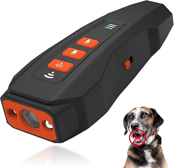 2026 Upgraded Anti Barking Device for Dogs, Ultrasonic Dog Bark Deterrent, Dog Bark Deterrent Devices, Best Anti-Barking Device, 3 Modes & LED Light Portable Indoor & Outdoor