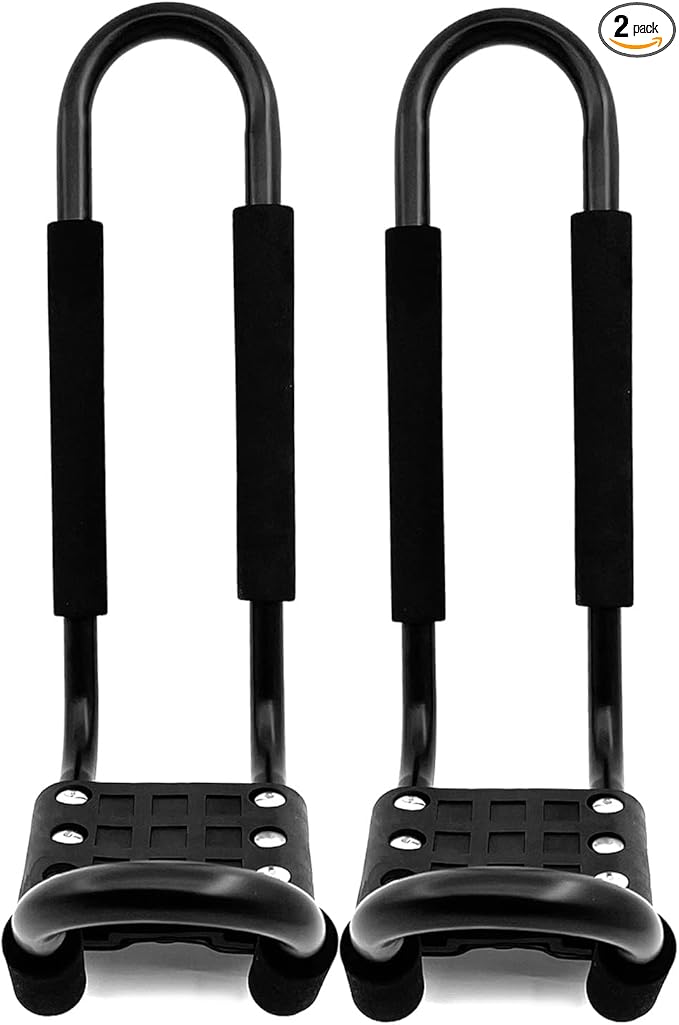 Taelakeni 1 Pairs Kayak Carrier Roof Racks, Universal Cars Kayak Canoe Roof Rack for SUV, Jeeps