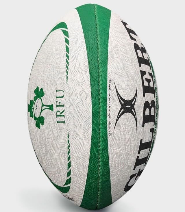 Gilbert Ireland Rugby Ball, Green, Mini, 1 Pack