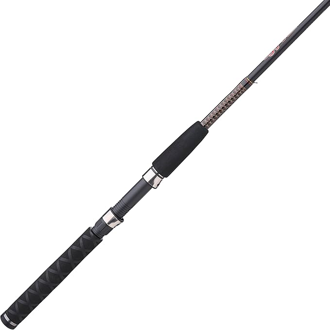 Ugly Stik 6’6” GX2 Spinning Rod, Three Piece Spinning Rod, 6-15lb Line Rating, Medium Rod Power, Moderate Fast Action, 1/8-5/8 oz. Lure Rating