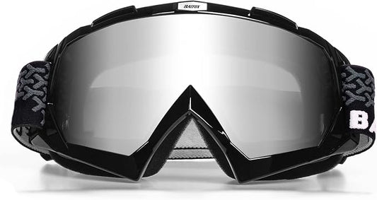 Dirt Bike ATV Goggles Motorcycle Gear Riding Motocross Dirtbike 4-Wheeler MX DH Accessories Goggles Glasses for Men Women Youth UV400 Protection Dust-proof Anti-Slip Strap