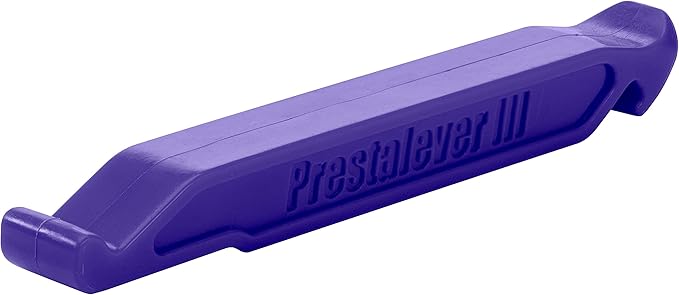 Prestalever GO – 5-in-1 Multi-tool Tire Lever for Bikes, IndeGO Purple, Tire Remover, Installer, Presta Valve Core Tool, Quick-Link Chain Breaker & Tubeless Tire Plugger Adapter