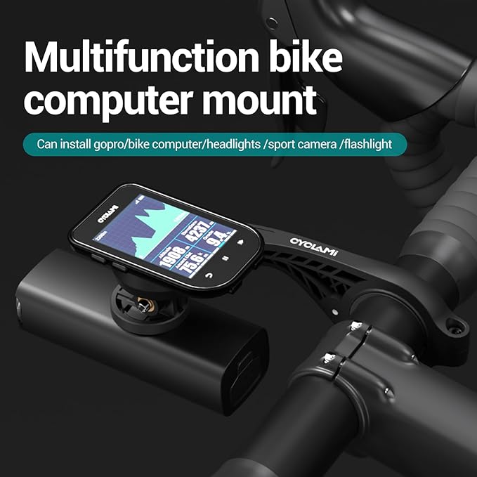 S2 Out Front Mount Compatible with Garmin Edge Bike Computer, XOSS, iGPSPORT - Cycling Handlebar 1.25''/ 31.8mm