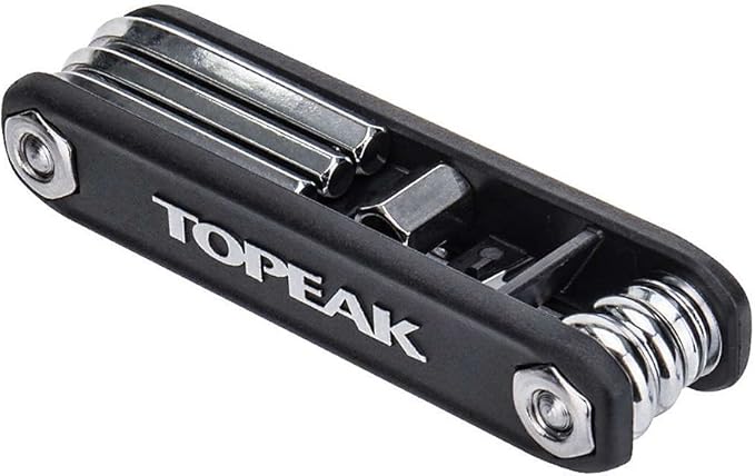 Topeak X-Tool+ 11-Function Folding Bike Multi-Tool – Compact Portable Bicycle Repair Kit with Allen, Torx, and Phillips Wrenches – Durable Chrome Vanadium Steel Construction