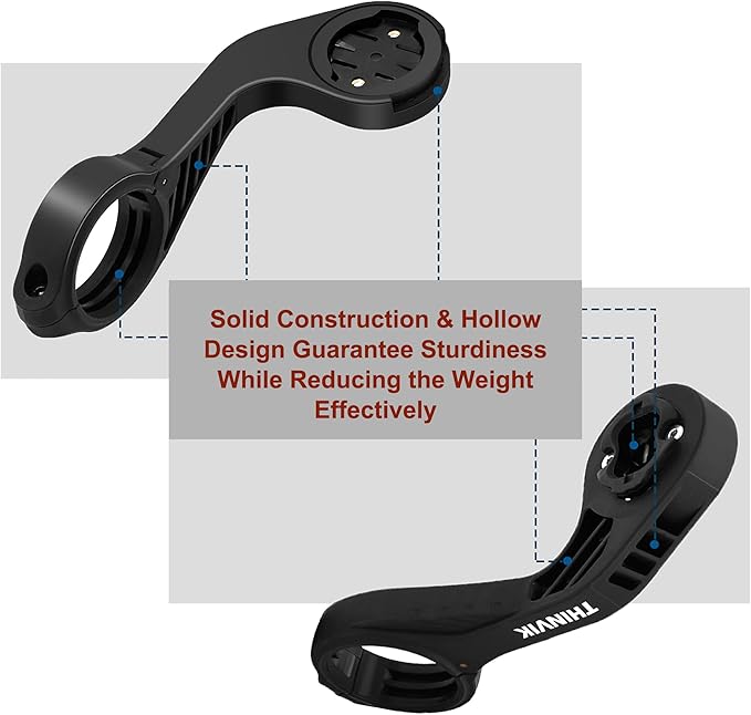 Bike Mount for Garmin Edge 1040/1030/840/830/540/530/200/130, Fit 25.4mm 31.8mm/35mm Handlebar, Computer Mount with Quick Release Gopro Mount Adapter and Light Holder