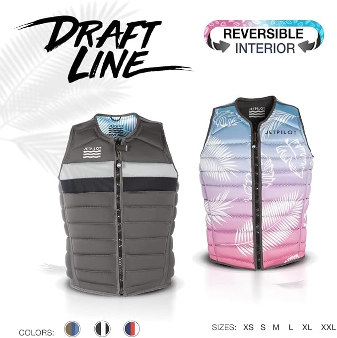 Jetpilot Lifejacket Draftline Neoprene. Reversible Multiuse Comp Lifevest PFD
