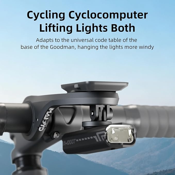 Out Front Mount Compatible with Garmin Edge GPS Bike Computer, XOSS G/G+, iGPSPORT Cycling Handlebar 1.25’’-1.5’’/ 31.8-35mm (S2)