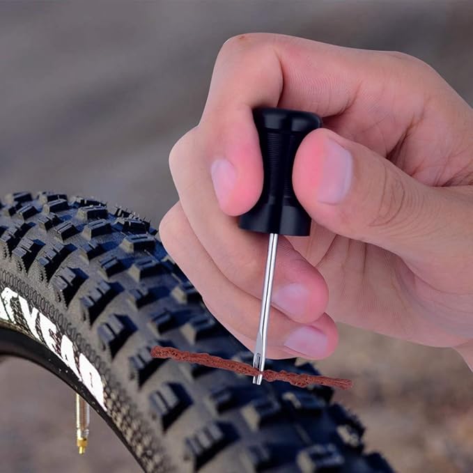 Tubeless Bike Tire Repair Kits and Bike Tool Kit,Bike Tire Repair kit with Multitool and Tire Levers for Road Bicycle and Mountain Bike MTB Tires Fix a Puncture or Flat