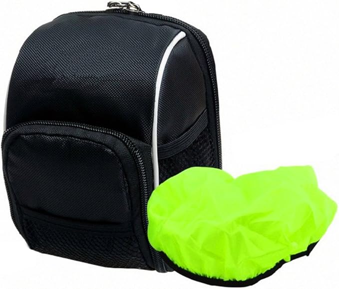 Disconano® Cycling Bike Bicycle Handlebar Bags Front Baskets Black with Rain Cover